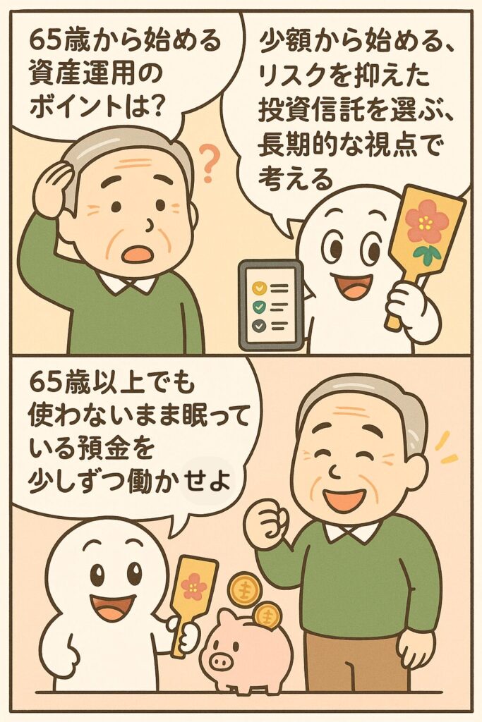 65歳から始める資産運用のポイントは