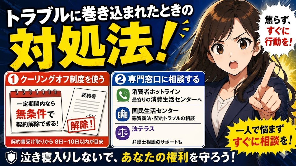 トラブルに巻き込まれたときの対処法