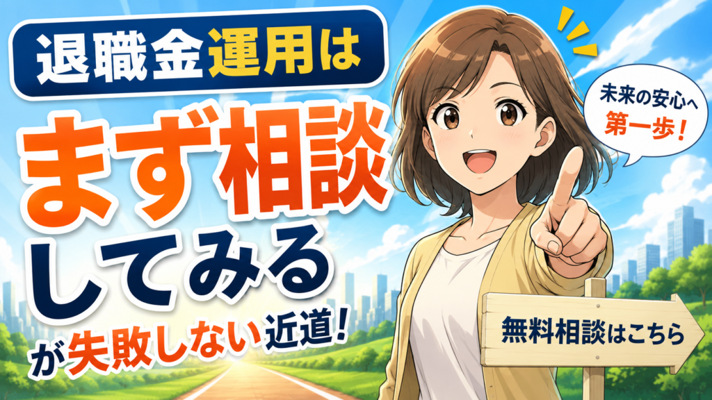 退職金運用は「まず相談してみる」が失敗しない近道