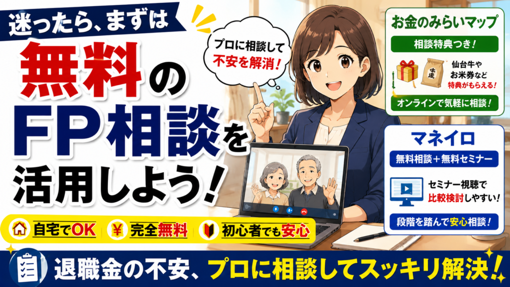 迷ったら、まずは無料のFP相談を活用しよう